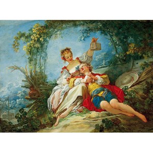 D-Toys (74997) - Jean-Honoré Fragonard: "Happy Lovers" - 1000 Teile Puzzle