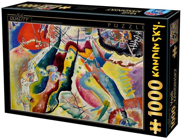 D-Toys (75116) - Vassily Kandinsky: "Painting with Red Spot" - 1000 Teile Puzzle