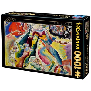D-Toys (75116) - Vassily Kandinsky: "Painting with Red Spot" - 1000 Teile Puzzle