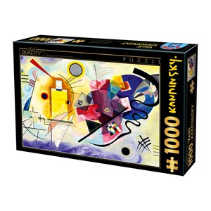 D-Toys (75123) - Vassily Kandinsky: "Gelb-Rot-Blau" - 1000 Teile Puzzle