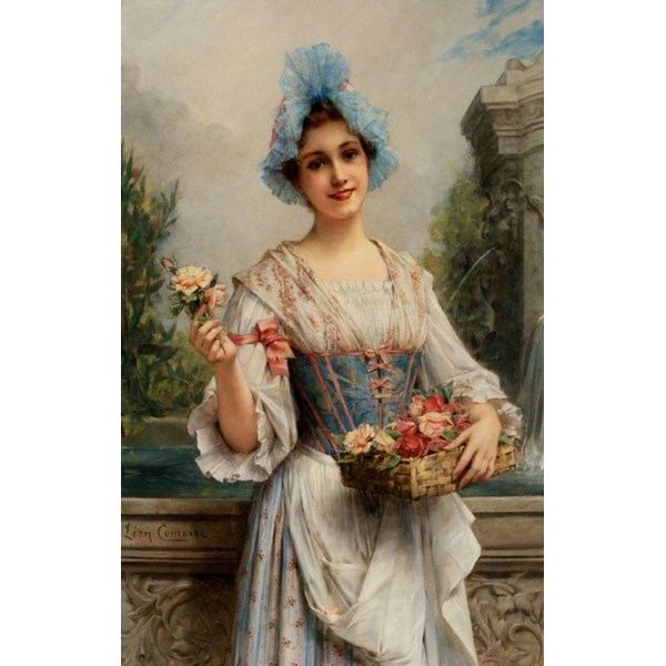 D-Toys (73921) - Léon François Comerre: "The Flower Seller" - 500 Teile Puzzle