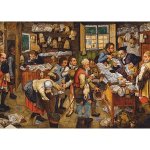 D-Toys (74942) - Pieter Brueghel the Younger: "Bezahlung des Zehnten, 1617-1622" - 1000 Teile Puzzle
