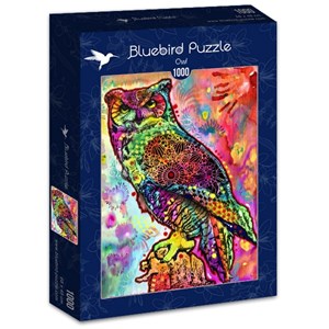 Bluebird Puzzle (70093) - Dean Russo: "Owl" - 1000 Teile Puzzle