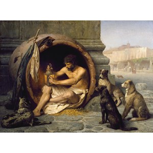 D-Toys (75017) - Jean-Leon Gerome: "Diogenes, 1860" - 1000 Teile Puzzle