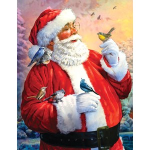 SunsOut (50730) - Larry Jones: "Morning Meeting with Santa" - 1000 Teile Puzzle