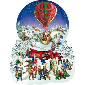 SunsOut (96087) - Barbara Behr: "Old Fashioned Snow Globe" - 1000 Teile Puzzle