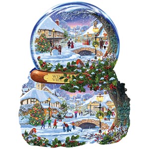 SunsOut (97152) - Steve Crisp: "Winter Village" - 1000 Teile Puzzle