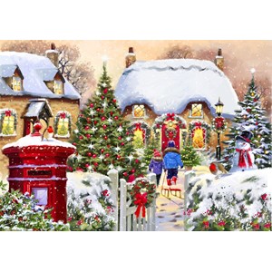 Bluebird Puzzle (70076) - "Winter Cottage" - 1000 Teile Puzzle