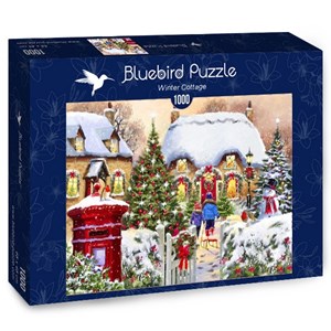 Bluebird Puzzle (70076) - "Winter Cottage" - 1000 Teile Puzzle