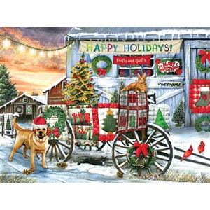 SunsOut (28708) - Tom Wood: "Holiday Wagon" - 1000 Teile Puzzle