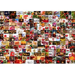 Grafika (02911) - "Collage, Weihnachten" - 1000 Teile Puzzle