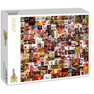 Grafika (02911) - "Collage, Weihnachten" - 1000 Teile Puzzle