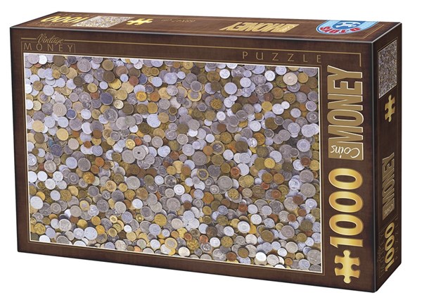 D-Toys (76441) - "Kleingeld" - 1000 Teile Puzzle
