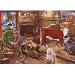 The House of Puzzles (4470) - "Winter Feeding" - 500 Teile Puzzle