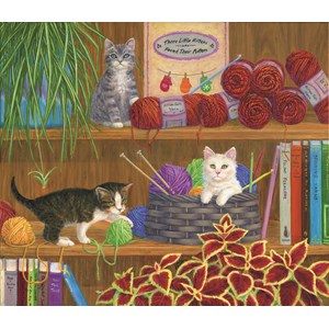 SunsOut (31607) - Linda Elliott: "Mittens" - 550 Teile Puzzle