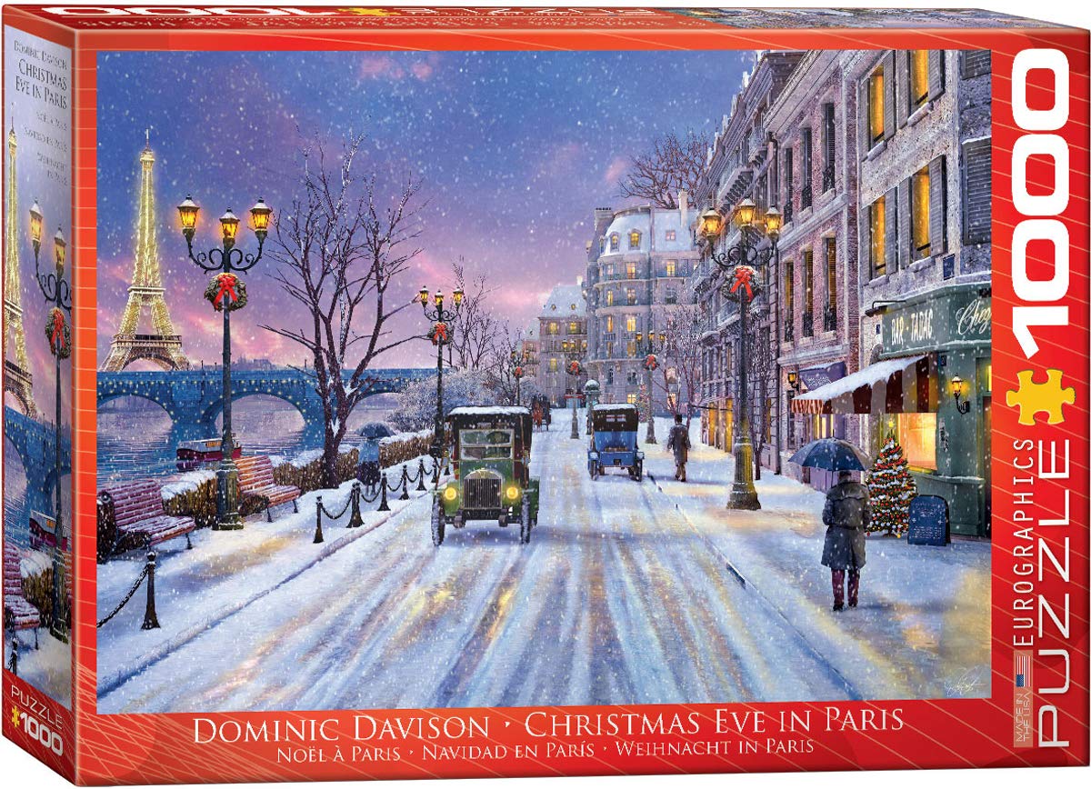 Weihnachtsabend in Paris von Dominic Davison 1000 Teile Puzzle 