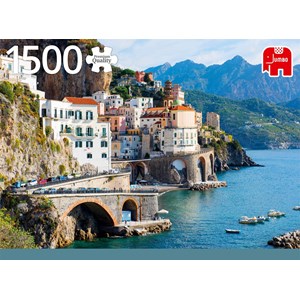 Jumbo (18828) - "Amalfi Coast, Italy" - 1500 Teile Puzzle