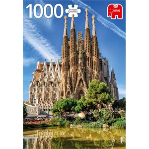 Jumbo (18835) - "Sagrada Familia View, Barcelona" - 1000 Teile Puzzle