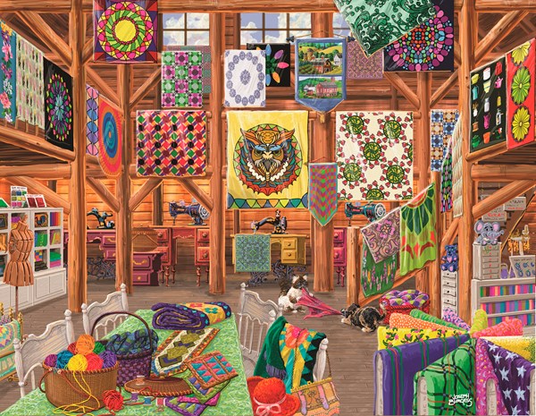 SunsOut (38811) - Joseph Burgess: "Quilted with Love" - 1000 Teile Puzzle