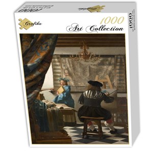Grafika (00145) - Johannes Vermeer: "The Allegory of Painting, 1666-1668" - 1000 Teile Puzzle