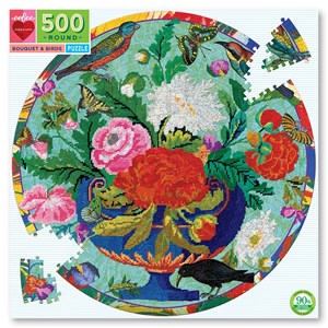eeBoo (EPZFBQB) - "Bouquet And Birds" - 500 Teile Puzzle