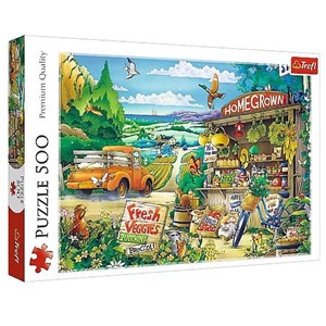 Trefl (37352) - "Morning in the Countryside" - 500 Teile Puzzle