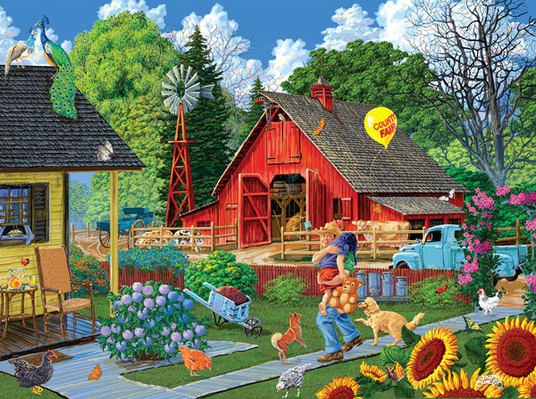 SunsOut (38919) - Joseph Burgess: "Home from the Fair" - 1000 Teile Puzzle