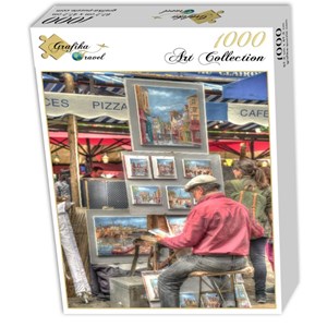 Grafika (02811) - "Street Artist, Paris, France" - 1000 Teile Puzzle