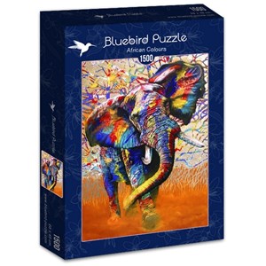 Bluebird Puzzle (70101) - "African Colours" - 1500 Teile Puzzle