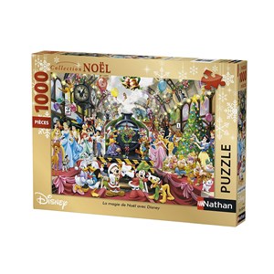 Nathan (87565) - "Christmas Magic with Disney" - 1000 Teile Puzzle