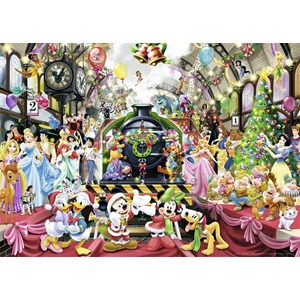 Nathan (87565) - "Christmas Magic with Disney" - 1000 Teile Puzzle