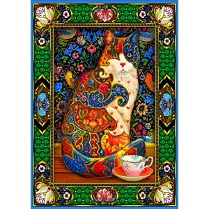 Bluebird Puzzle (70152) - Lewis T. Johnson: "Painted Cat" - 1500 Teile Puzzle