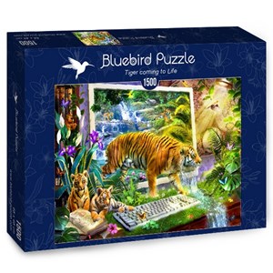 Bluebird Puzzle (70200) - Jan Patrik Krasny: "Tiger coming to Life" - 1500 Teile Puzzle