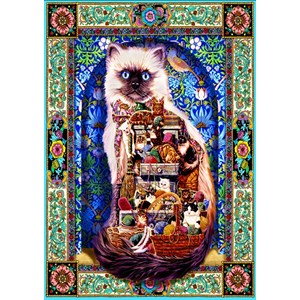 Bluebird Puzzle (70154) - Lewis T. Johnson: "Cats Galore" - 1500 Teile Puzzle