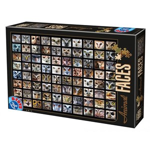 D-Toys (74331) - "Collage, Eulen" - 1000 Teile Puzzle