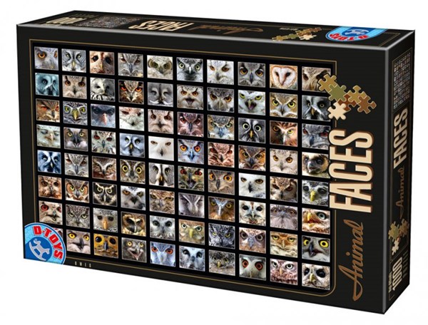 D-Toys (74331) - "Collage, Eulen" - 1000 Teile Puzzle
