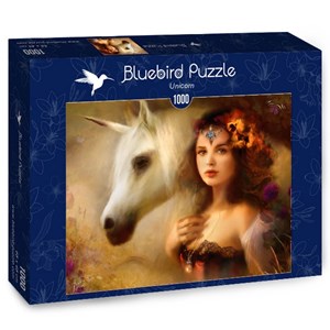 Bluebird Puzzle (70158) - Bente Schlick: "Unicorn" - 1000 Teile Puzzle