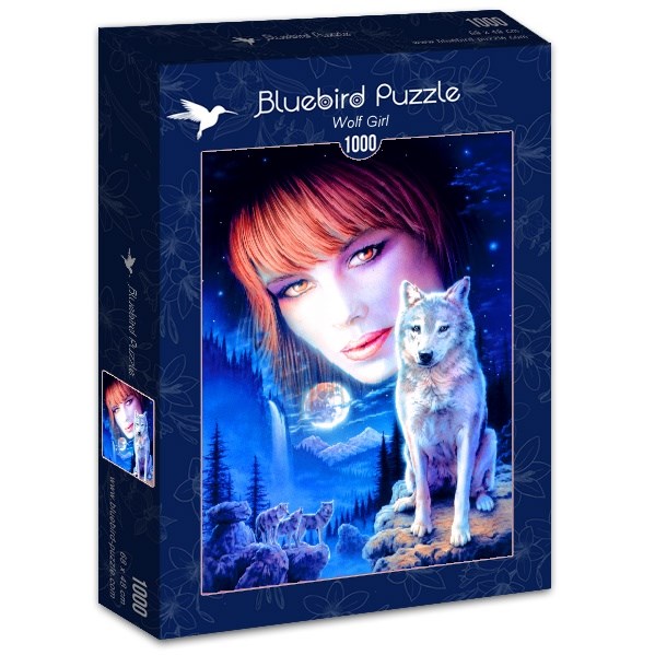Bluebird Puzzle (70133) - Robin Koni: "Wolf Girl" - 1000 Teile Puzzle