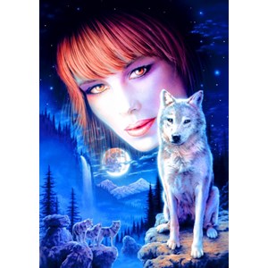 Bluebird Puzzle (70133) - Robin Koni: "Wolf Girl" - 1000 Teile Puzzle