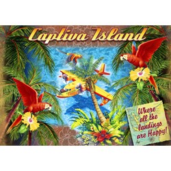 Bluebird Puzzle (70104) - James Mazzotta: "Parrot Palm Clipper" - 1500 Teile Puzzle