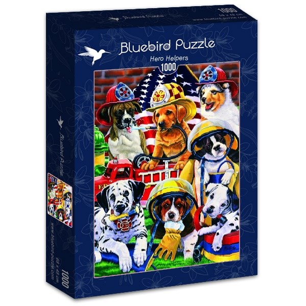 Bluebird Puzzle (70083) - Jenny Newland: "Hero Helpers" - 1000 Teile Puzzle