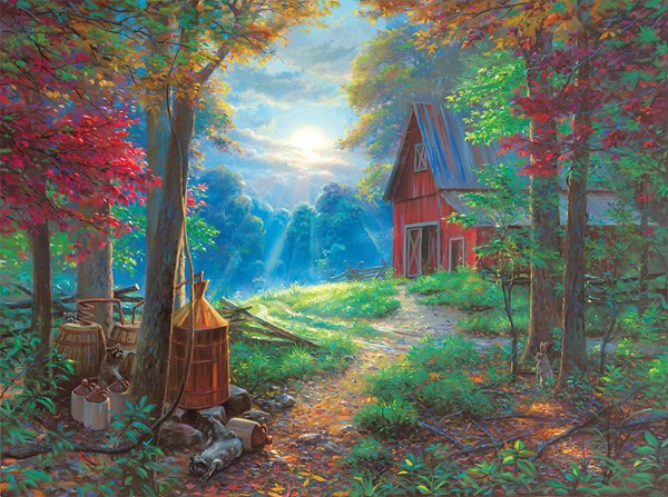 SunsOut (53050) - Mark Keathley: "Nighttime Antics" - 1000 Teile Puzzle