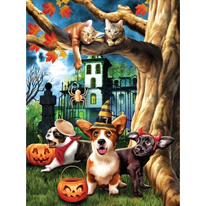 SunsOut (28713) - Tom Wood: "Halloween Hijinks" - 1000 Teile Puzzle