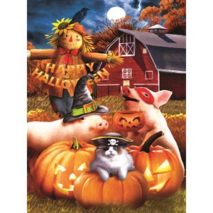 SunsOut (28856) - Tom Wood: "Happy Halloween" - 1000 Teile Puzzle