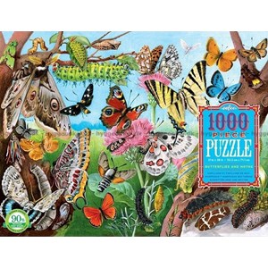 eeBoo (EPZTBLM) - "Butterflies and Moths" - 1000 Teile Puzzle