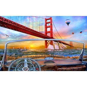SunsOut (50069) - Dominic Davison: "Golden Gate Adventure" - 550 Teile Puzzle