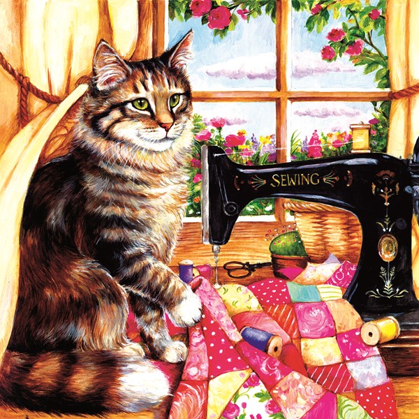 SunsOut (36469) - Debbie Cook: "The Seamstress" - 1000 Teile Puzzle
