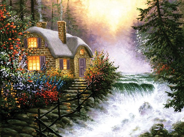 SunsOut (26140) - Derk Hansen: "River's Edge" - 1000 Teile Puzzle