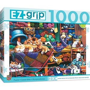 MasterPieces (71827) - "Knittin Kittens" - 1000 Teile Puzzle