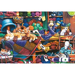 MasterPieces (71827) - "Knittin Kittens" - 1000 Teile Puzzle